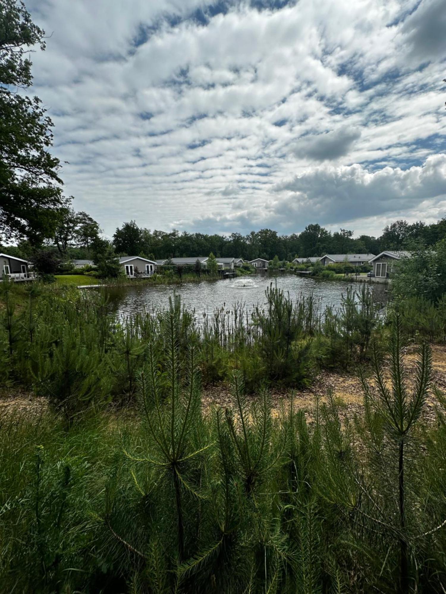 Dubbele Chalet Op Recreatiepark Topparken Op De Veluwe In Beekbergen Met Grote Vrije Tuin En Eigen Parkeerplaats Zewnętrze zdjęcie